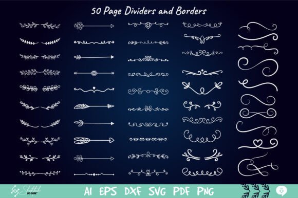 50 Page Dividers and Borders SVG Review