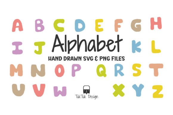 Alphabet Letter, Hand Drawn SVG PNG Review