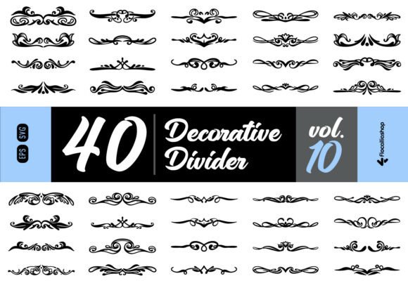 Classic Flourish Divider Collection: Graphics for Elegant Illustrations