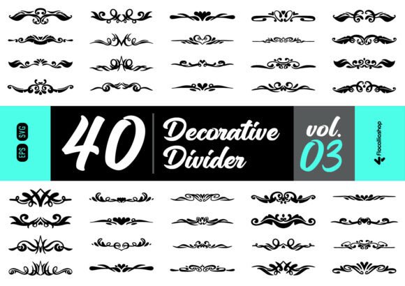 Classic Ornamental Divider Pack for Graphics and Illustrations