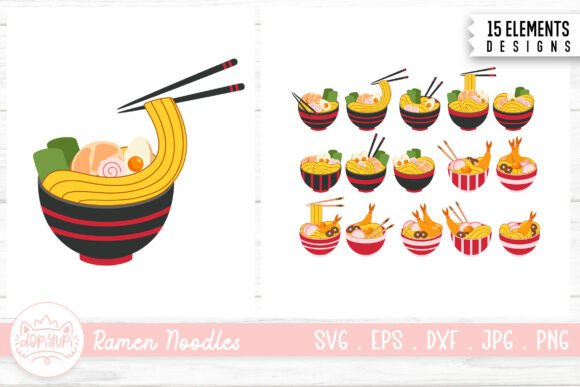 Noodle in the Bowl Clipart Bundle: Graphics & Illustrations Review