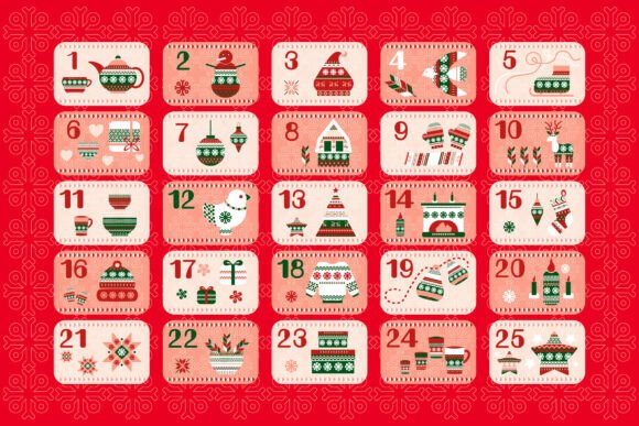 Norwegian Advent Calendars: Graphics and Illustrations for Festive Branding