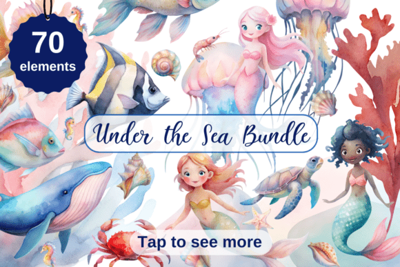 Ocean Bundle, Sea Bundle, Underwater PNG: A Graphics Review for Sellers
