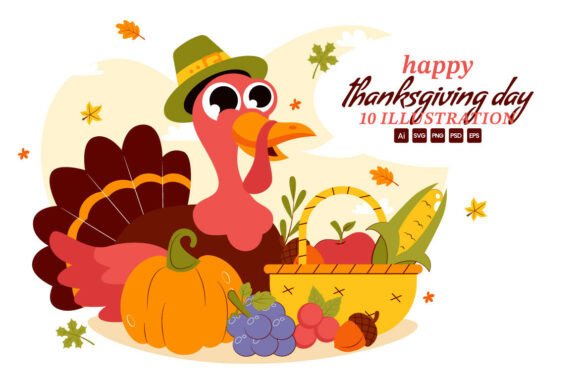 Reviewing 10 Happy Thanksgiving Day Illustration Graphics