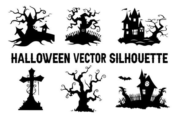 Spooky Night Elements Vector Set: Premium Graphics for Illustrations