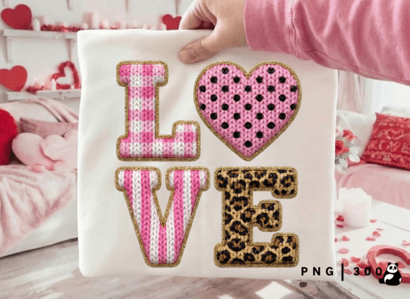 Valentine Faux Yarn Leopard Love Png Graphics and Illustrations Review