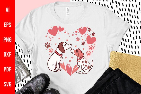 Valentine's Day Pet Love Illustration: A Seller's Review of Graphics