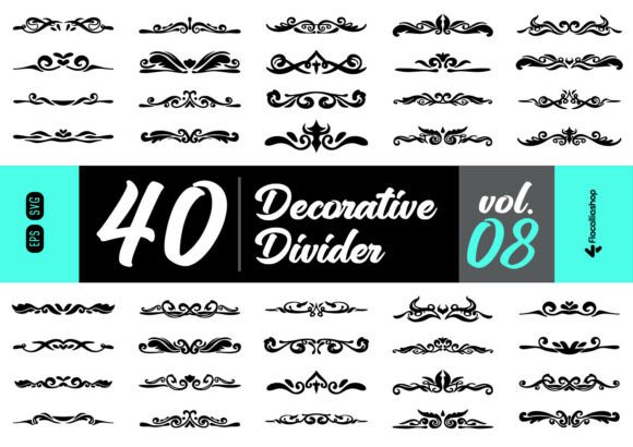 Vintage Ornamental Divider Bundle: Graphics & Illustrations for Handmade